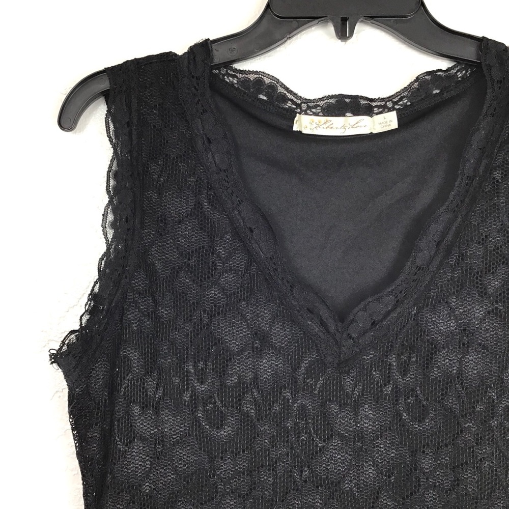 Large Liberty Love Black Lace Bodycon Dress